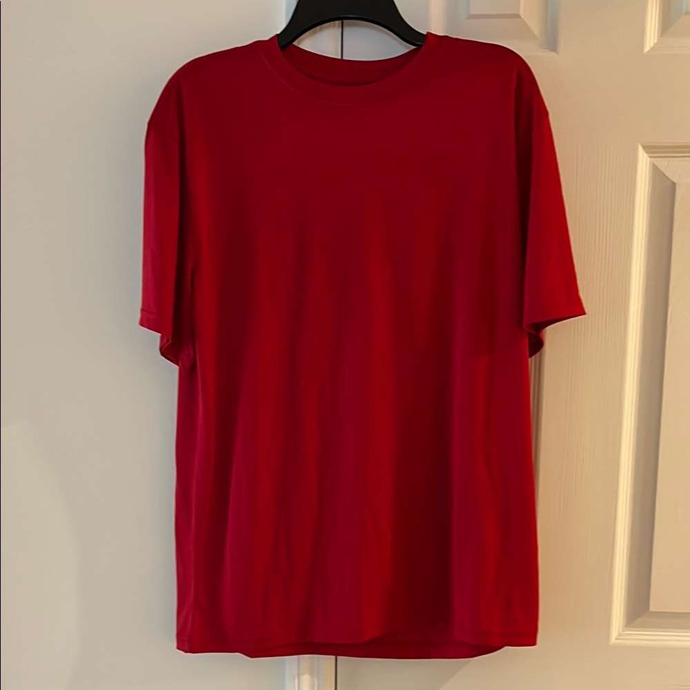 Nautica Red Short Sleeve Tee Vibrant Crew Neck